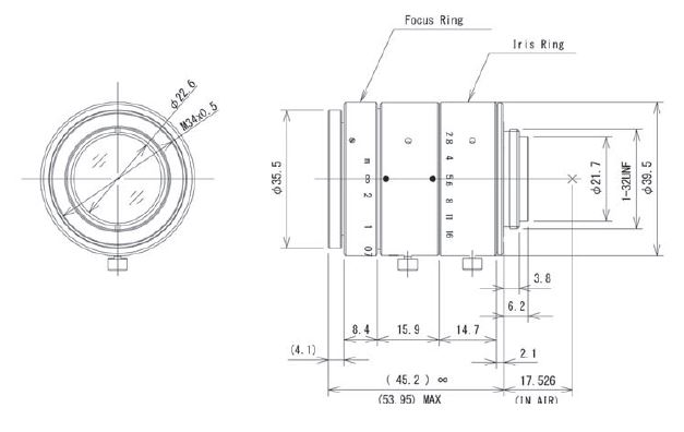 Unice V5028-MPY lens	